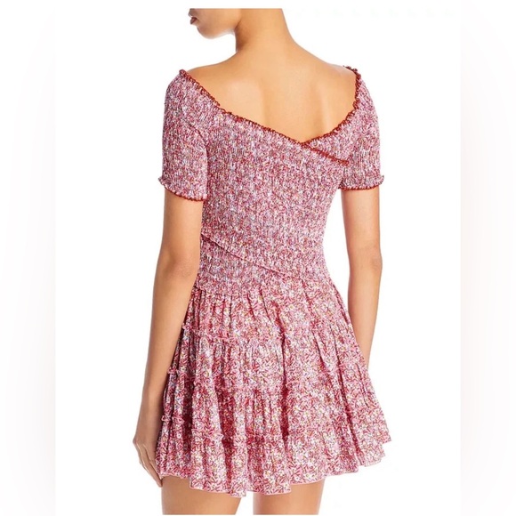 Poupette St. Barth Soledad Smocked Tiered Dress Size Small ( a2) - Picture 2 of 12